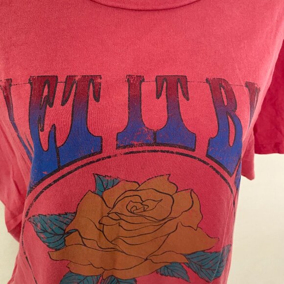 Beatles "Let It Be" Acid Wash Cotton Woman Crop Top in size 3X pre-owned Good - Picture 10 of 10